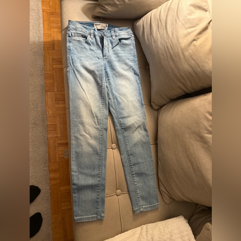 Garage skinny mid rise jeans